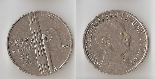 Italy lire 1923 - 1923, vittorio