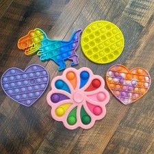 Lot Of 5 Pop It Fidget Toys