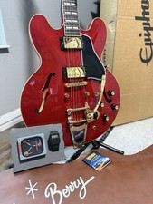 Epiphone Ritorno al Futuro ES-345 Rosso Ciliegia con Custodia Rigida BTTF
