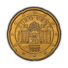 AUSTRIA. 2002, 20 centesimi di