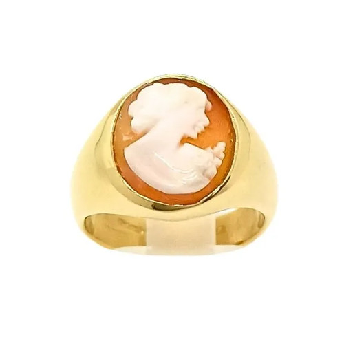 Anello donna cammeo oro - anello, 18