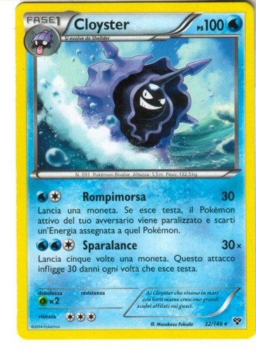 Carta pokemon cloyster - carta,