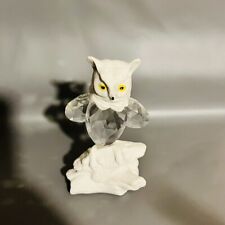 Gufo Porcellana E Swarovski Componets 