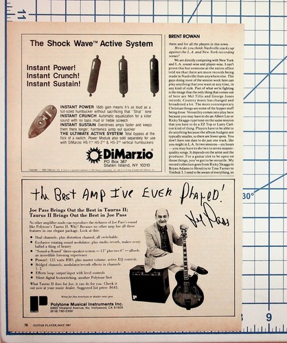 Joe pass signed polytone amp - joe,