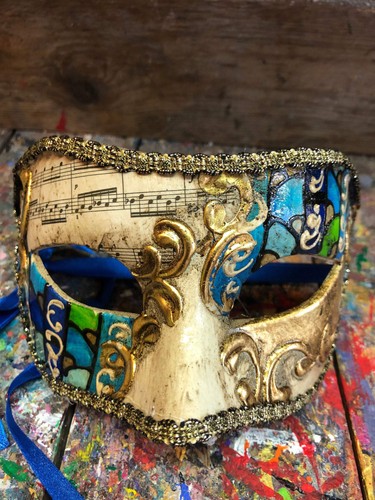 Maschera carnevale fatta e - maschera, di