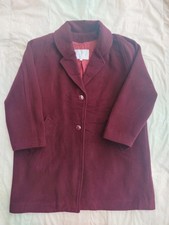 Vintage 80% Burgundy Wool Coat