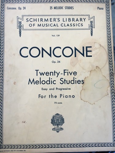 Concone 25 studi - op,