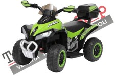 Quad Elettrico Per Bambini Mini Quad Deluxe 6V - Verde