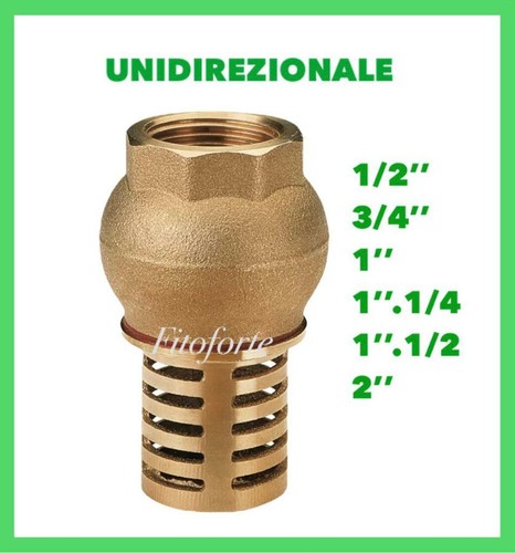 Valvola fondo ottone - di,