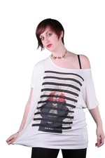 T-Shirt Loose Fit Con Spalline