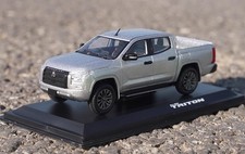 Modellino auto giocattolo scala 1/43 Mitsubishi nuovissimo Triton pickup argento pressofuso regalo