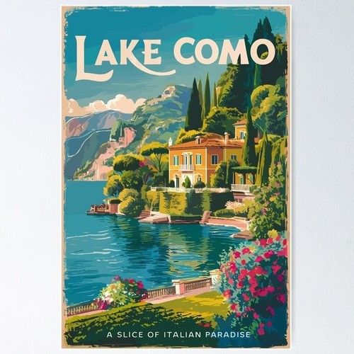 Lake como painterly travel - lake,
