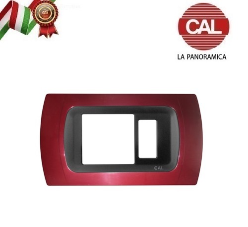Placca schuko amaranto - placca,