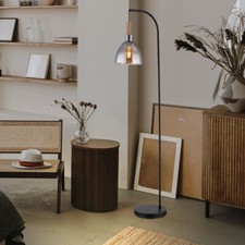 Piantana Lampada Tavolo Vetro