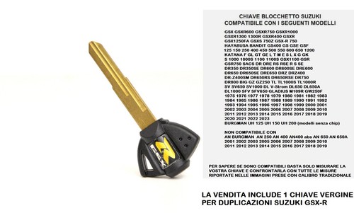 Chiave suzuki gsxr vuota - suzuki,