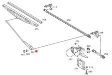 MERCEDES LKW 310 BRACCIO TERGICRISTALLO PARABREZZA ANTERIORE OEM 0008205744