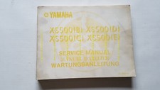 YAMAHA XS 500-B-C-D-E 1976 manuale officina INGLESE originale workshop manual
