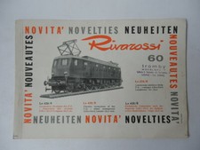 RIVAROSSI TRENO CATALOGO 60 trenino locomotiva 1960 Tromby Udine bis