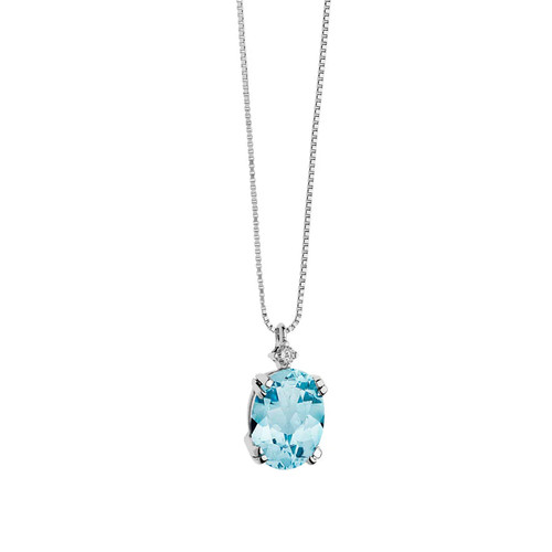 Collana topazio azzurro comete - collana,