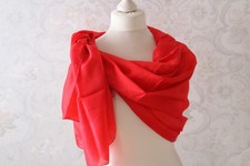 sciarpa seta XXL rossa foulard