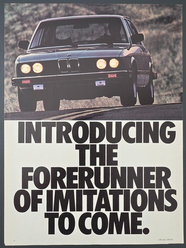 Annuncio stampa bmw e28 serie - annuncio,
