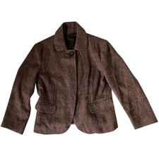 Mauro Grifoni - IT/42 - Giacca in lana e seta fantasia marrone