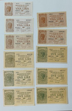Lotto di 11 Biglietti di stato con 2 consecutive, SI PARTE DA 1€!!!