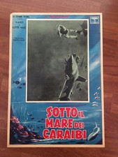 FOTOBUSTA,SOTTO IL MARE DEI CARAIBI,Xarifa Hans Hass,Lotte,Sub Sommozzatore JAWS