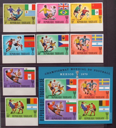 Togo 1970 calcio - superbo, set
