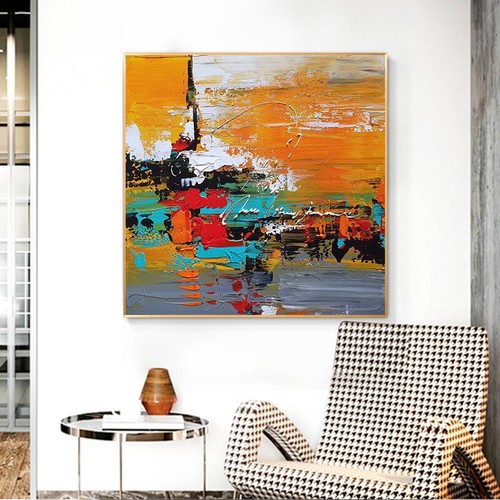 Quadro astratto dipinto mano - quadro,