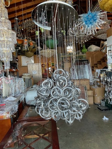 Lampadario moderno soffiato - , a