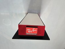 RAY-BAN ESPOSITORE LOGO CINQUE PEZZI ROSSO NERO IN PLEXIGLASS MADE IN ITALY
