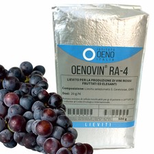 KG.0,500 LIEVITO ENOLOGICO RA-4 OENO® PER VINI ROSSI FRUTTATI ED EQUILIBRATI