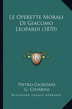 Operette morali giacomo - le,