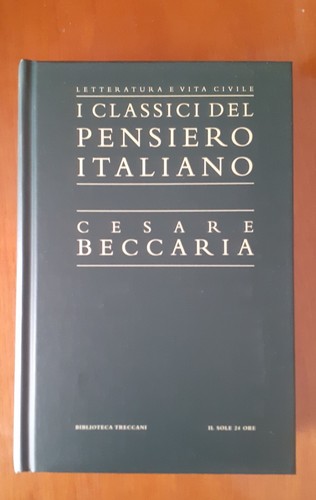 Libro cesare beccaria - libro,