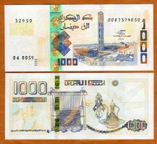 Algeria 1000 dinari 2018 - algeria,,