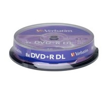 50 DVD+R VERBATIM 8X DL DUAL