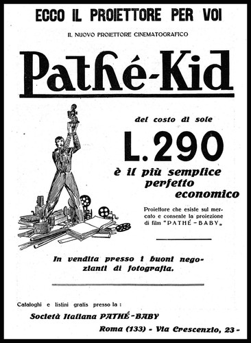 Pubblicita 1930 proiettore - pubblicita',