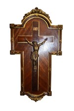 antico crocefisso in palissandro  epoca primi  '900 francese
