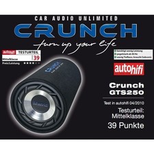 Crunch GTS-250 Crunch Tube-Subwoofer GTS250 Tube-Subwoofer 250 Watt RMS 25 cm