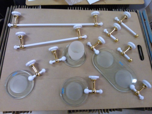 Serie set kit accessori bagno - set,