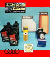 KIT TAGLIANDO AUDI A4 (08-15) B8 8K2 8K5 2.0 TDI 5L 5W30 + KIT 4 FILTRI