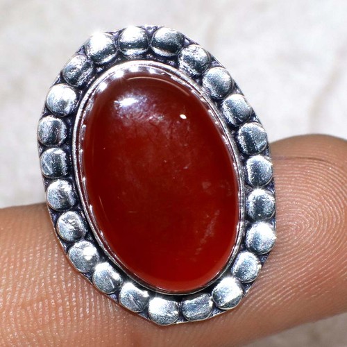 Anello corniola placcato