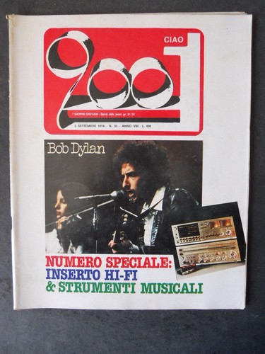 Ciao 2001 1976 bob dylan - 1976,