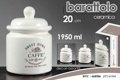 Barattolo sale zucchero caffe