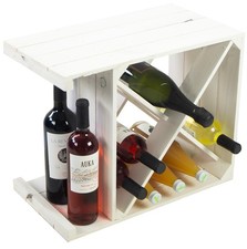 Scaffale per vino "X" bianco