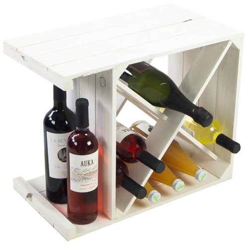 Scaffale per vino - "x", bianco