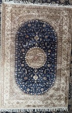 Autentico tappeto seta 4'2"x6'