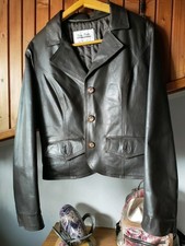 Giubbotto In Pelle Marrone Donna Taglia S