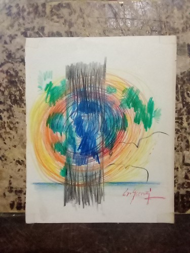 Vecchio disegno composizione - disegno,